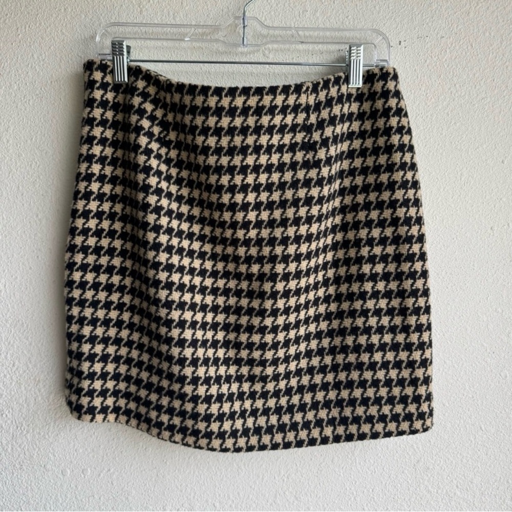Anine Bing Houndstooth Mini Skirt - Black & White - Picture 4 of 6